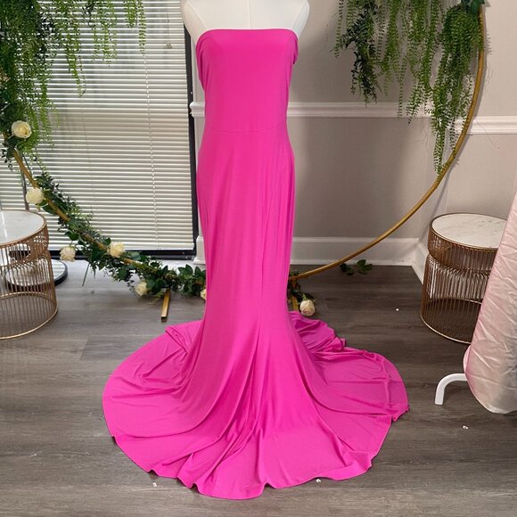 Norma Kamali Strapless Fishtail Gown